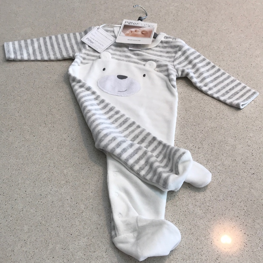 Pitter Patter Baby Grow NWT